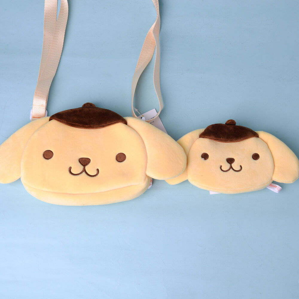 Sanrio Cute Plush Kuromi Cinnamoroll Melody Storage Bag and Wallet Messenger Bag