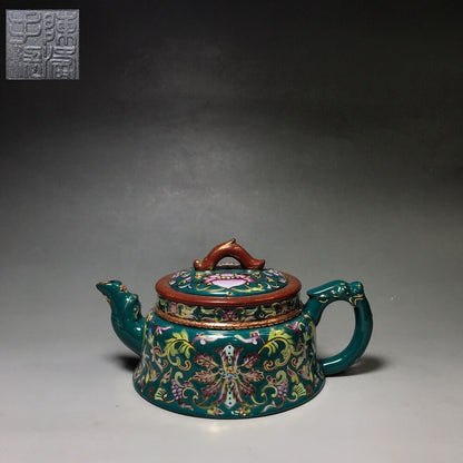 Chinese Yixing Zisha Clay Handmade Exquisite Teapot （：雅韵 底款：陈涛手制）