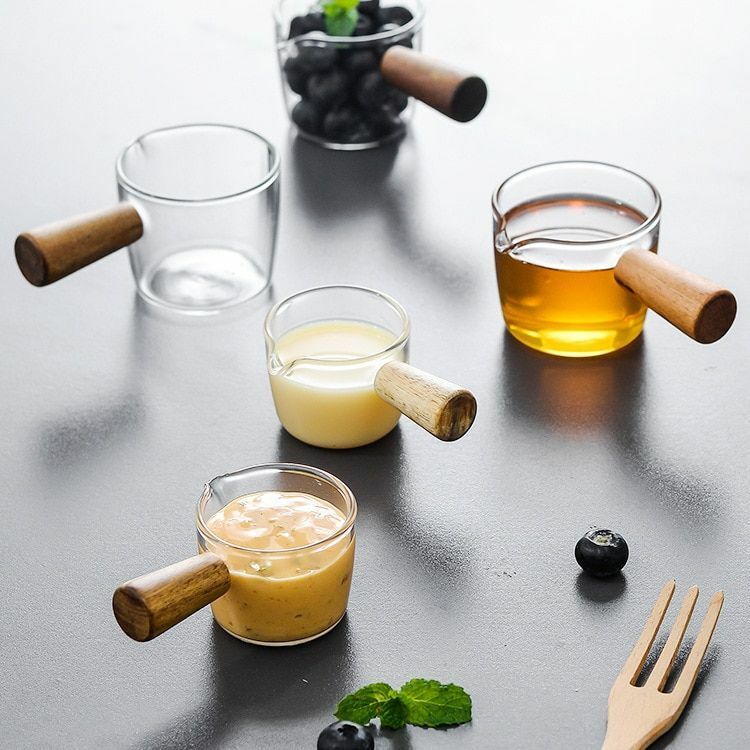 50/100ml Sauce Vinegar Dish Bowls Japanese Style Glass Saucer Gravy Dipping Pots