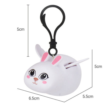 Cute Keychain Handbags Rabbit Pig Charm Animal Keyrings Bag Hanging Decoration