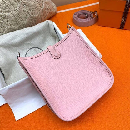 2022 NEW Women's Bucket Bag Handbag Hollowed Crossbody Bag Leather