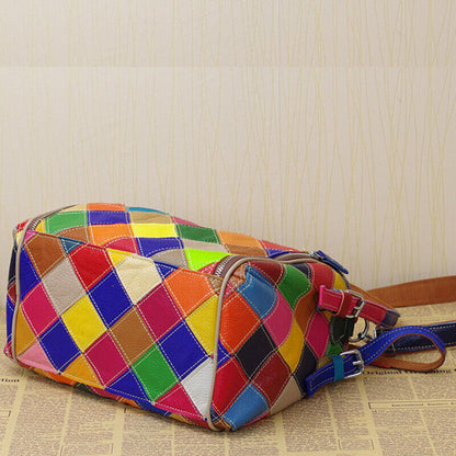 Designer Women'S Genuine Leather Multi-color (Random) Handbag Tote Shoulder Bags
