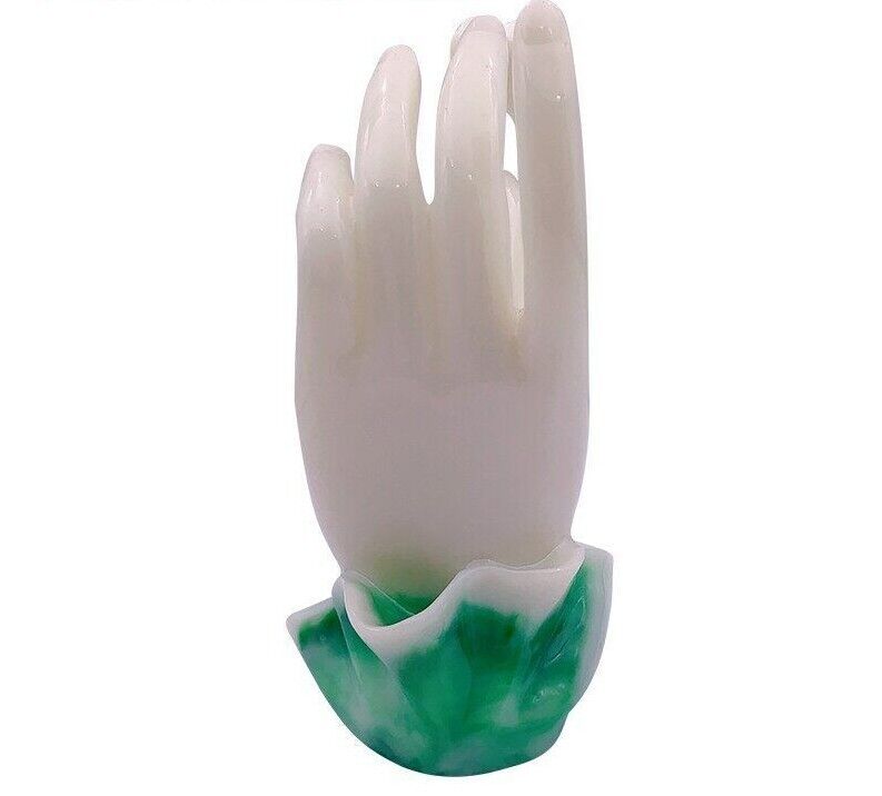 Sculptures Hand Tooth Dental Figurines Dentistry Gifts Decoration Resin 7.5x17cm