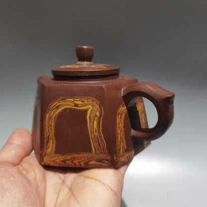 Vintage China Yixing Purple Clay Teapot Zisha Handmade Ceramic Exquisite Teaware