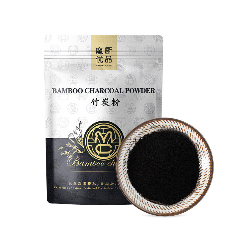 HelloYoung Bamboo Charcoal Powder 50g Natural Edible Black Macaron Cake Baking