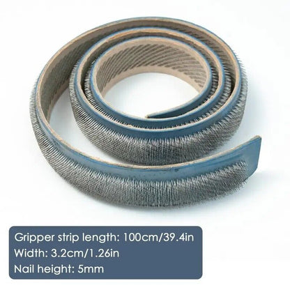 Gripper Strip Metal+Leather Tufting Embroidery Frame Cross Stitch Hook 100x3.2cm