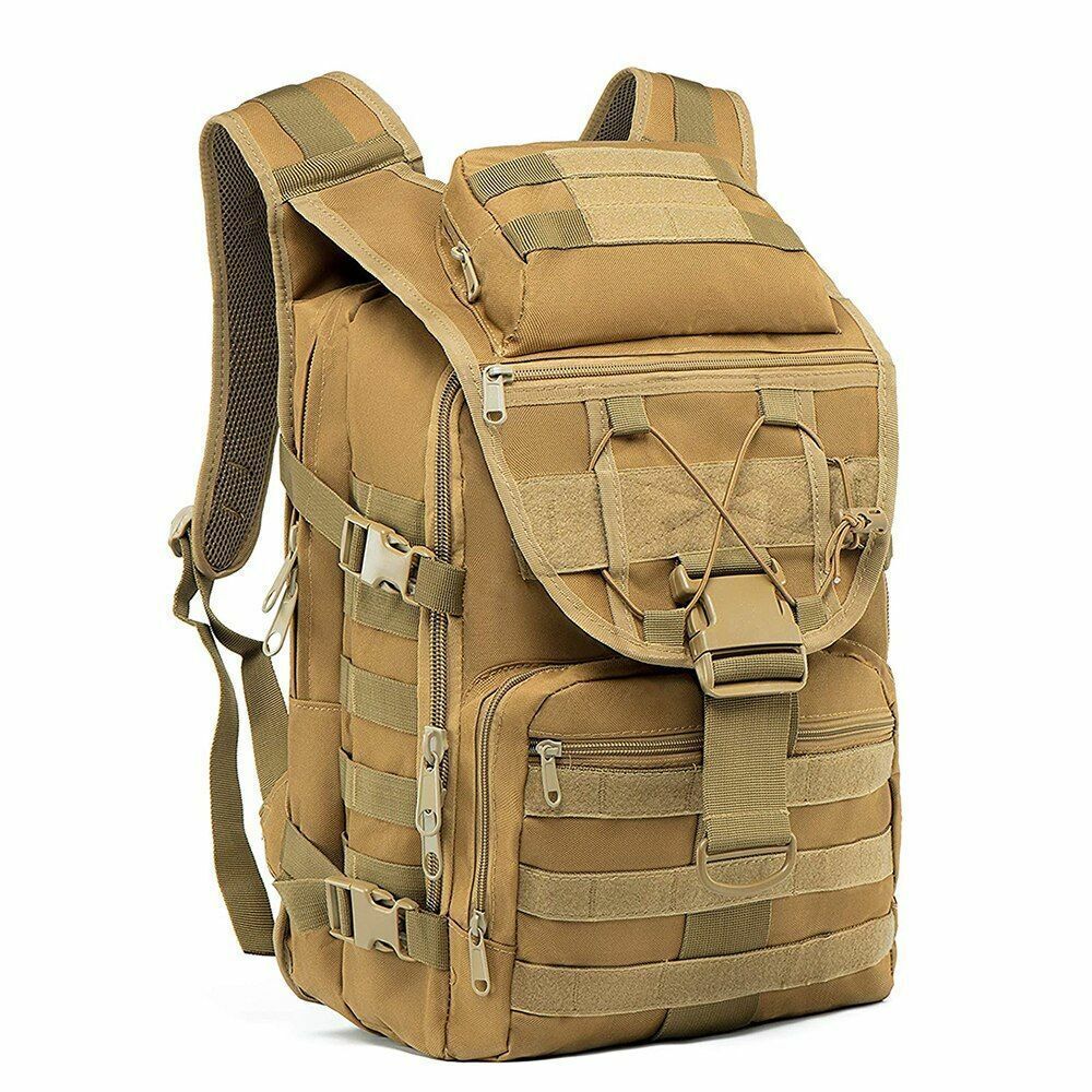 Tactical Backpack Molle Bag 35L Laptop Rucksack Survival Travelling Camping Gear