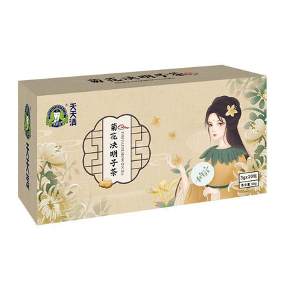 Chrysanthemum And Cassia Seed Tea 天天清菊花决明子茶 枸杞牛蒡根金银花熬夜加班茶30袋