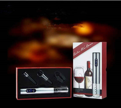 Kitchen Bar Tools 4Pcs Aluminum Alloy Wine Bottle Opener Electric Stopper Pourer