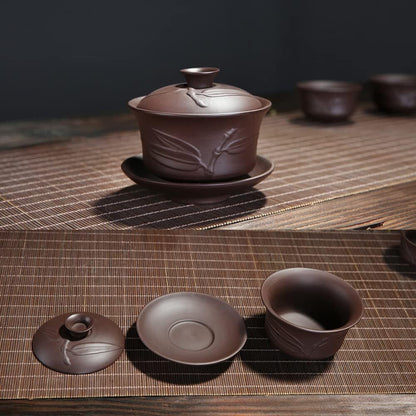 Traditional Handmade Chinese Teaware Set Porcelain Teacup Kitchen Decor Gift