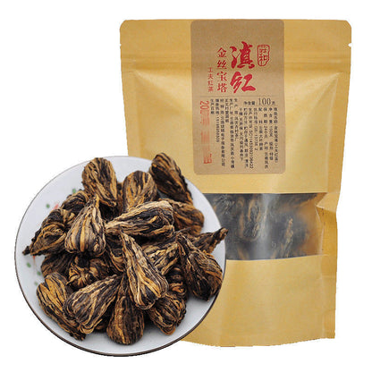 Yunnan Black Tea Extra Golden Dian Hong Pagoda Honey Fragrance Tea