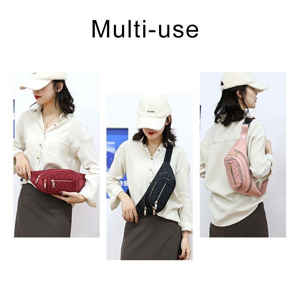 Oxford Cloth Waterproof Belt Bags Crossbody Chest Bag Fashion Banana Hip Purse