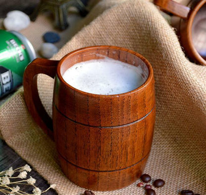 350ml Classic Style Wood Cup Wooden Beer Mugs Drinking Tea Cup Home Drinkware