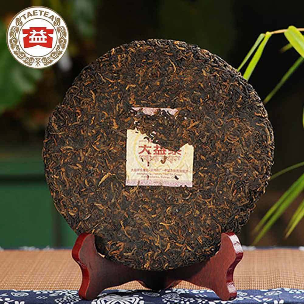 357g TAETEA 7572 (Batch 201) Ripe Puer Tea Health Care Dayi Shu Pu-erh Tea Cake