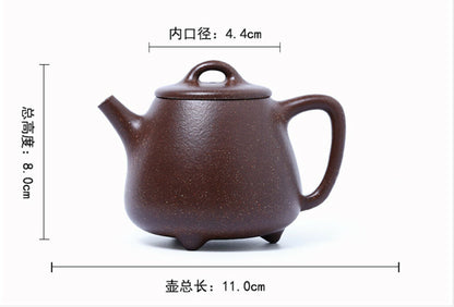 180cc chinese Yixing Handmade Zisha Purple clay Teapot  Gao ShiPiao Hu Tea Pot