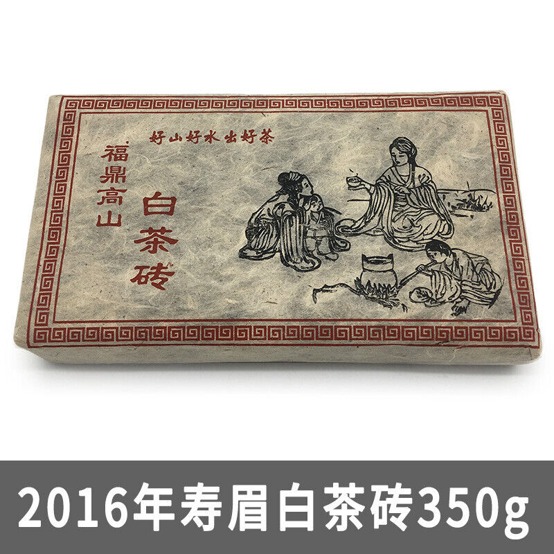 350g Fuding White Tea Shoumei Tea Brick Old White Tea Brick Alpine Panxi