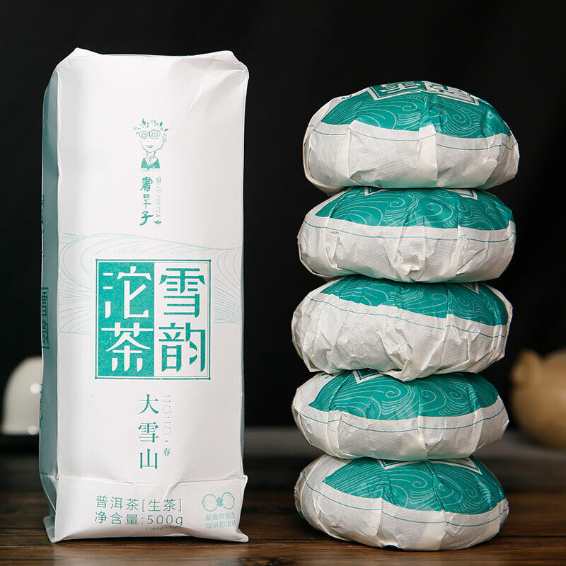 500g Lincang Big Snow Mountain DR. PU'ER TEA Xueyun Tuocha Puer Raw Tea