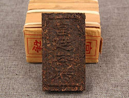 Ripe Puer Brick Tea Aged Cooked Pu Er Gongting Puerh Tea 500g Bamboo Leaf Packed