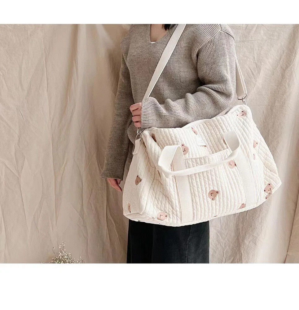 Maternity Bag Baby Diaper Bags Flower Mommy Bag Quilted Travel Shoulder Bag