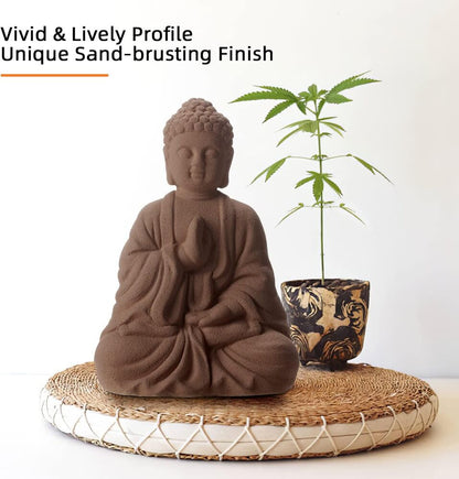 Ceramic Buddha Statue for Home Decor Sculpture Yoga Outdoor Zen Garden Gift