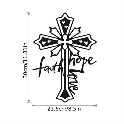 Faith Hope Love Metal Wall Art Ornaments Collection Hanging Sign