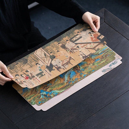 Chinese PVC Fiber Tea Mat|Chinese Table Runners|Table Runners|Tea Accessories