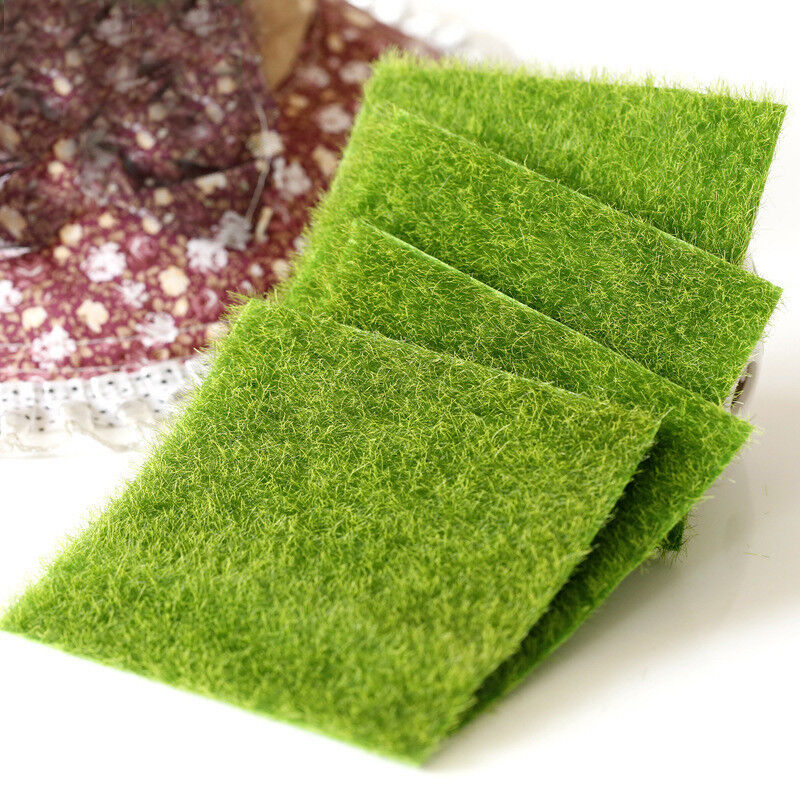 Fake Moss Miniature Garden Ornament DIY Mushroom Craft Artificial Lawn Grass