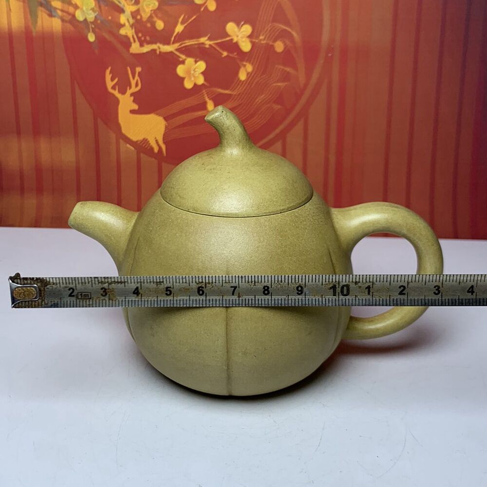 Vintage Chinese Yixing Purple Clay Teapot Zisha Ceremony Pumpkin Nice Tea Set