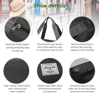 Women Large Capacity Folding Travel Duffle Bag Sport Gym Tote Handbag Waterproof