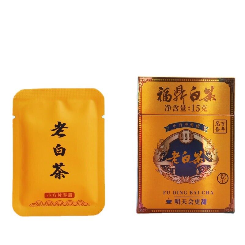 Fuding White Tea Shoumei Old White Tea Small Square Piece Bag Cookie Tea 150g