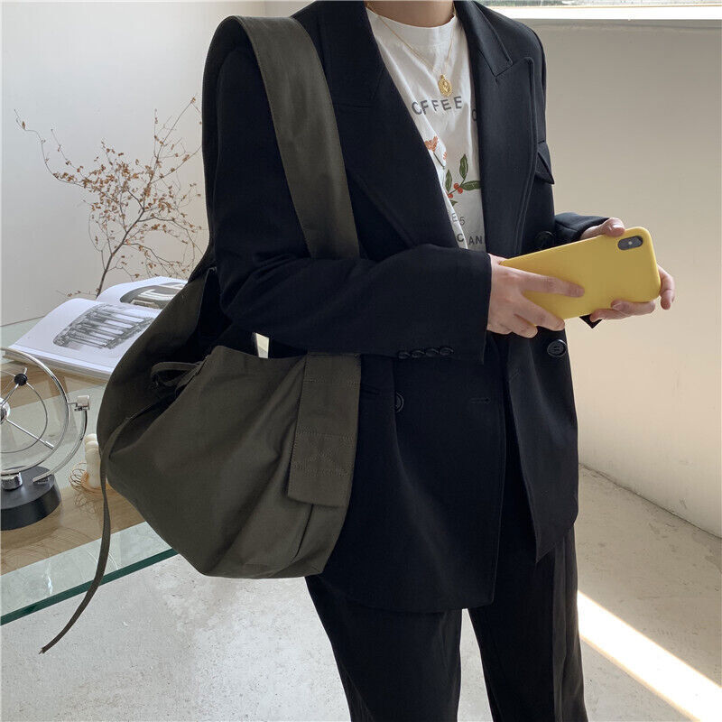 Women Bandage Crossbody Bag Canvas Shoulder Bag Female Bag Student Bag