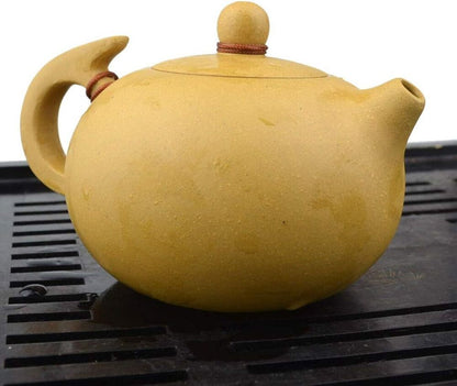 Teapot 8oz Chinese Gongfu Tea Xishi Pots Natural Zisha Clay Classic Yellow