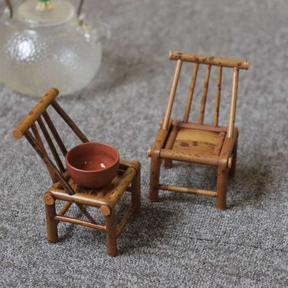 Bamboo Stool Tea Coaster|Bamboo Artwork|Tea Accessories|Home Deocr