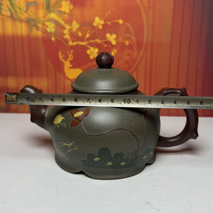Vintage Chinese Yixing Purple Clay Teapot Zisha Ceremony Fashion Gift Teaware