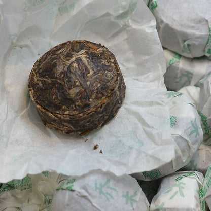 HAIWAN Old Comrade Qiao Mu Tuo Pu-erh Tea Tuo Raw Puer Mini Lao Tong Zhi