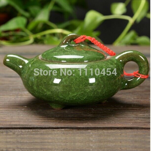 Ceramic Tea Set Ice Crackt Teapot Infuser Kettle Chinese Service Pottery Pot