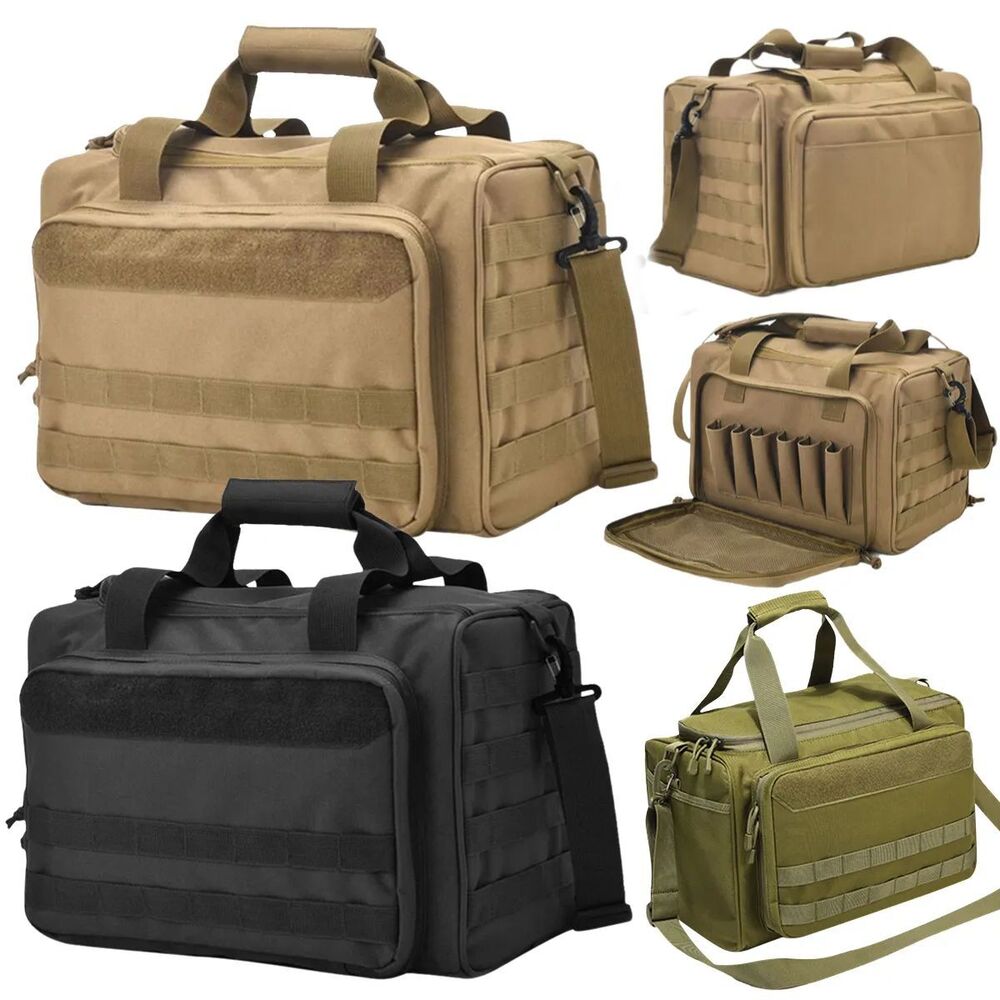 Tactical Range Bag Molle System Pouch 900d Oxford Waterproof Gun Case Pack Kit