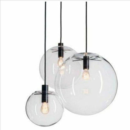 Glass Ball Pendant Lamp Nordic Modern Minimalist Single-head Restaurant Light AC