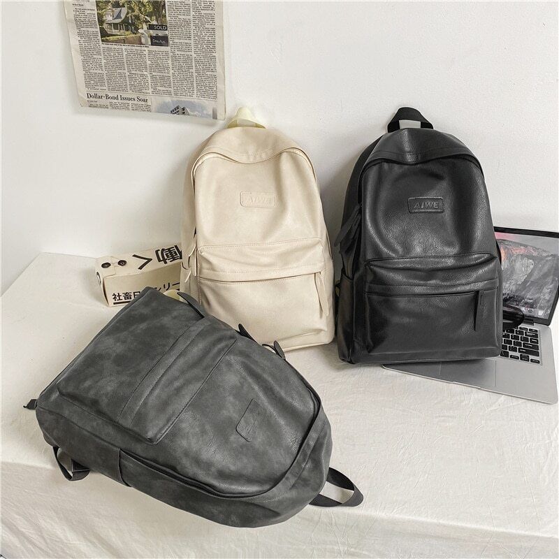 Women Man Backpack Leather Men's Backpacks Girl Back Pack Laptop Bag Travel Bag