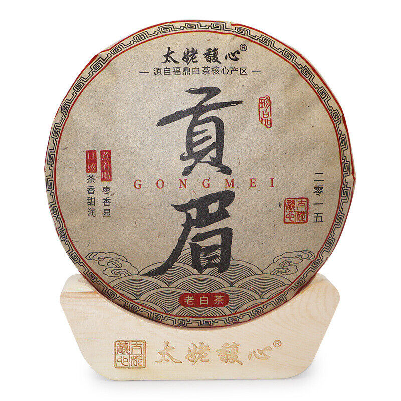 350G Fuding White Tea Cake Gongmei White Tea Cake Taimushan Vein Panxi White Tea