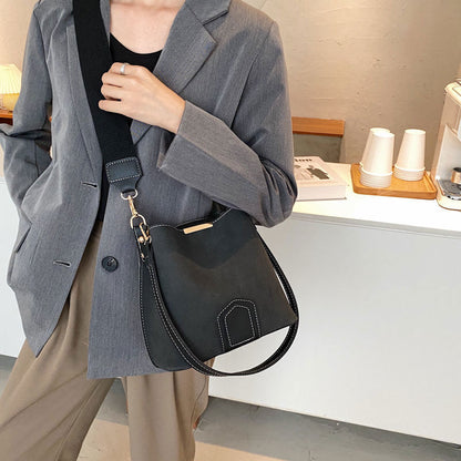 PU Leather Bags Women Shoulder Bucket Bag Handbags Women Bags