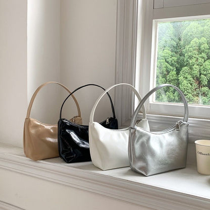 Elegant Shoulder Bags Synthetic Leather Vintage Handbag Travel Underarm Clutch