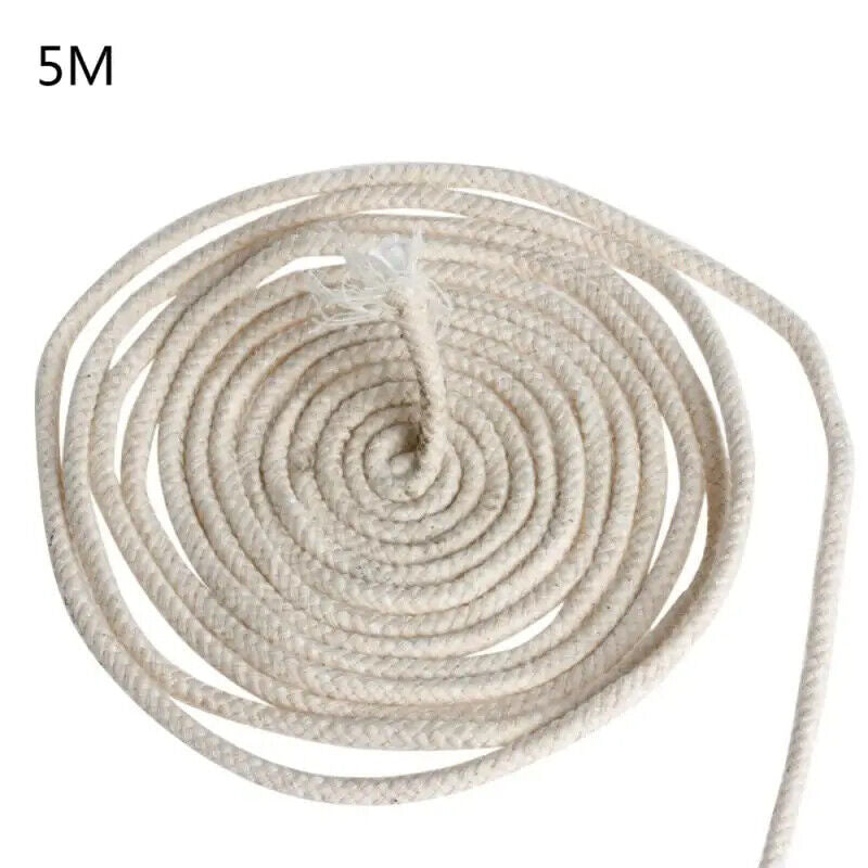 Alcohol Lamp Wicks 5m Long 2~8 Round Cotton Burner Oil Fuel Absorption Materials