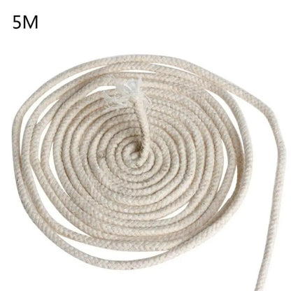 Alcohol Lamp Wicks 5m Long 2~8 Round Cotton Burner Oil Fuel Absorption Materials
