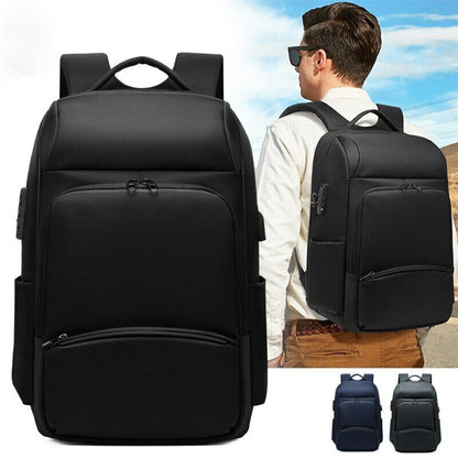 Large Capacity Backpack Men Business Bag Anti-theft 17 inch Laptop Work Travel