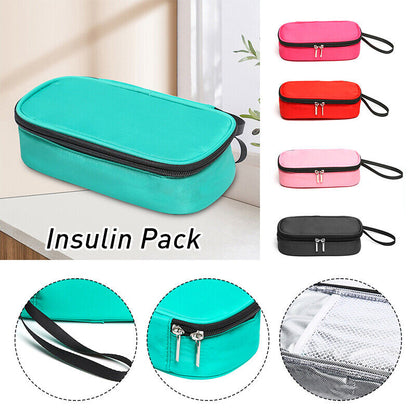 5 Colors Insulin Cooling Bag Portable Diabetic Pocket Pill Protector without Gel
