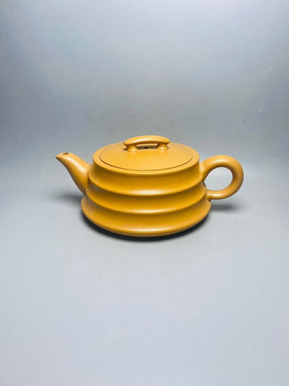 Chinese Yixing Zisha Clay Handmade Exquisite Teapot （步步高升 底款：王新红）