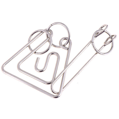 Classic Challenging Metal Wire Puzzle Brain Teaser Game for Adults Kids-ca