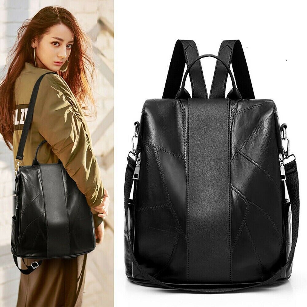 Womens Ladies PU Leather Shoulder Messenger Handbag Cross Body Tote Bag