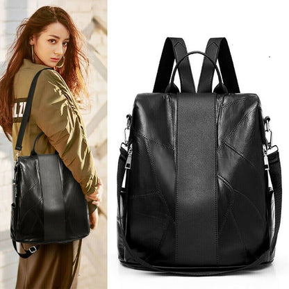 Womens Ladies PU Leather Shoulder Messenger Handbag Cross Body Tote Bag